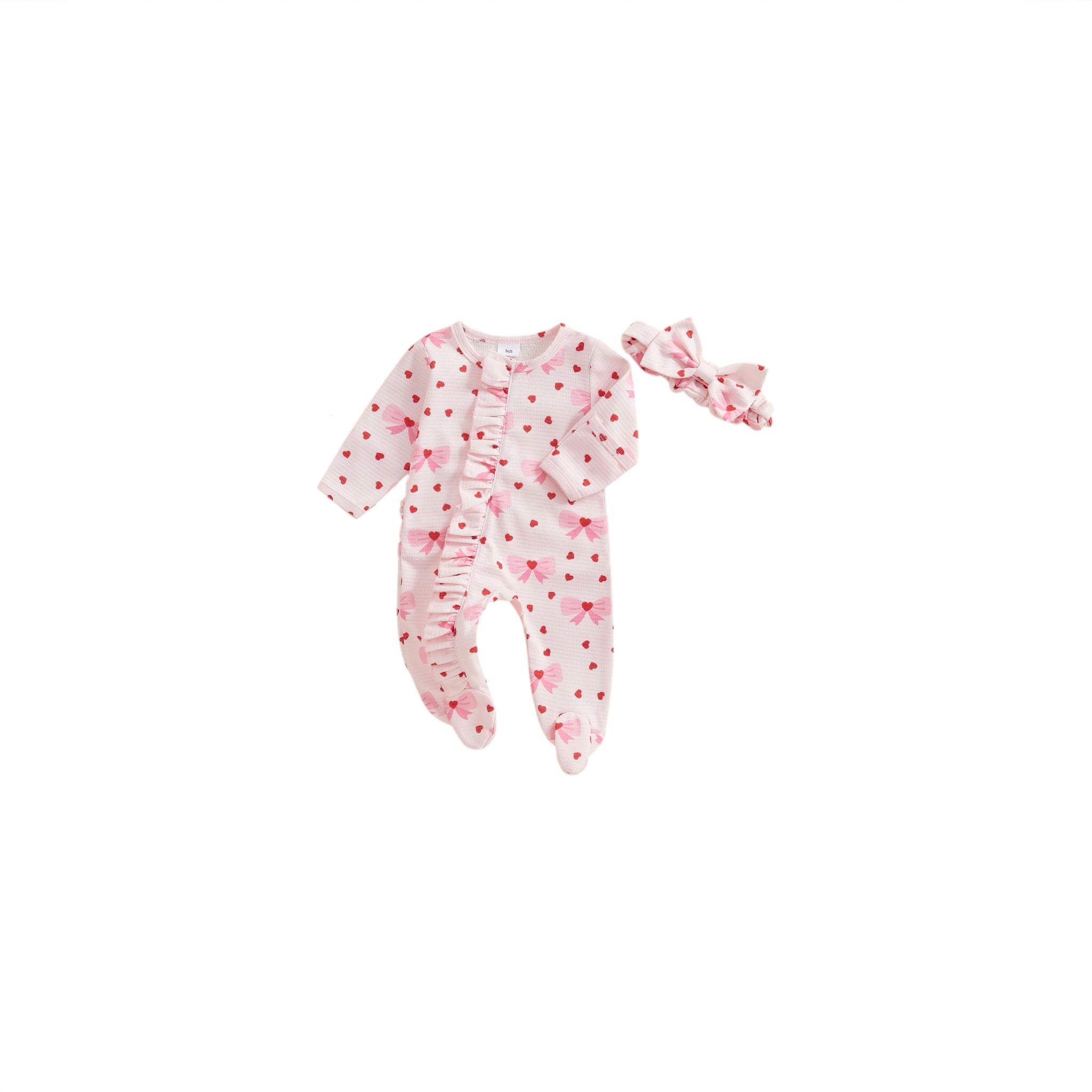 Sweetheart Romper Set Baby Boujee Pink 0-3M 