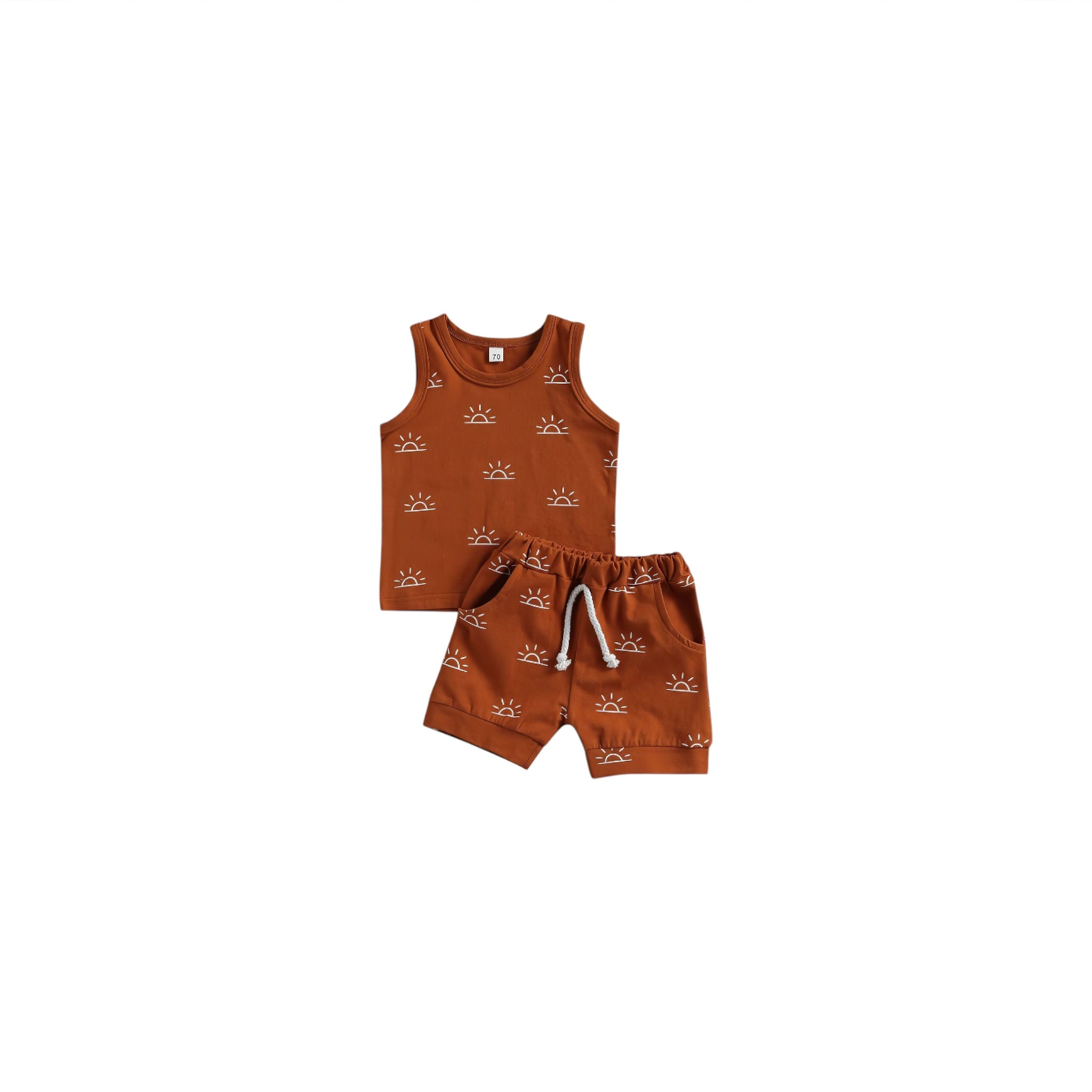 Lil Cool Set Baby Boujee Brown 3-6M 