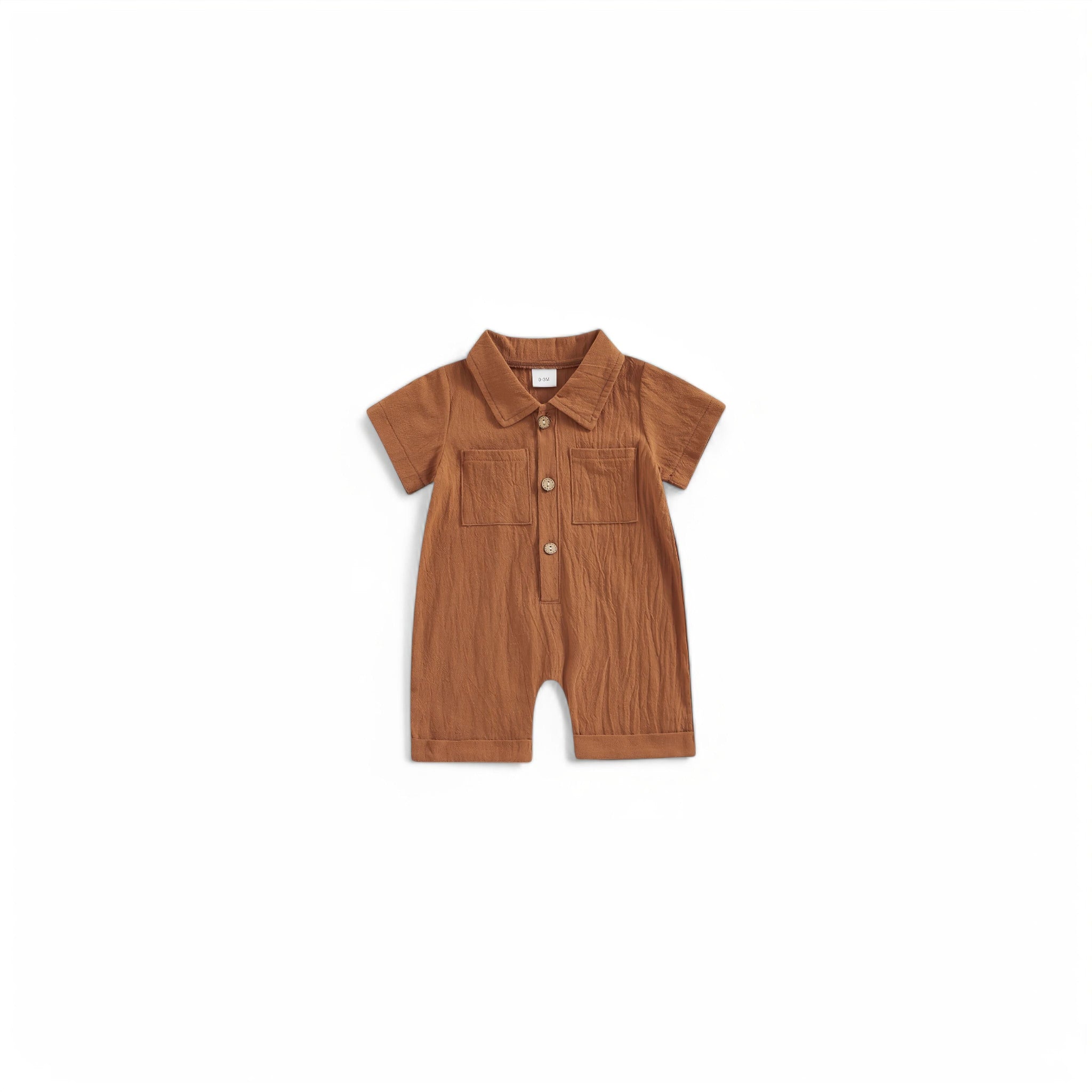 Summer Snaps Romper Baby Boujee Brown 0-3M 