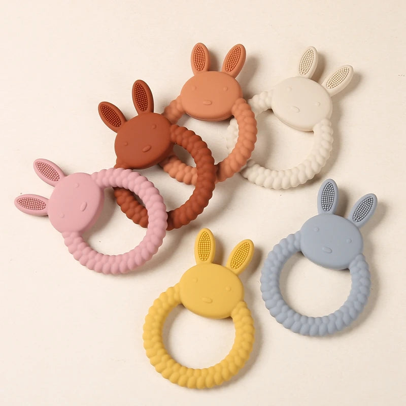 Rabbit Silicone Teether Gifts + Toys Baby Boujee 