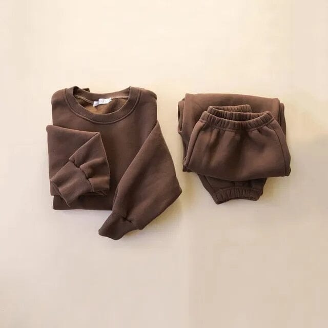 Fleece Fusion Tracksuit Set Boys Clothing Baby Boujee Brown 12M 