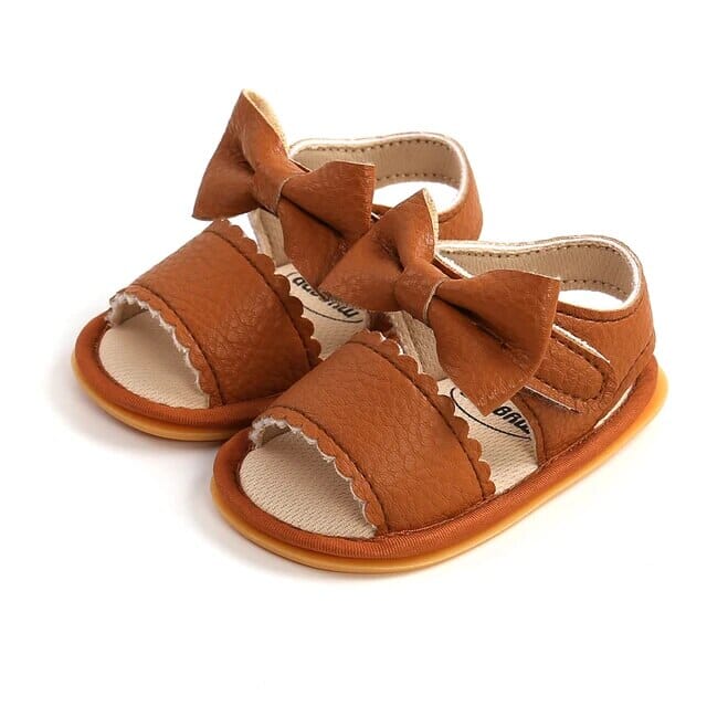 Bowtiful Steps (JS) Baby Boujee Brown 0-6M 