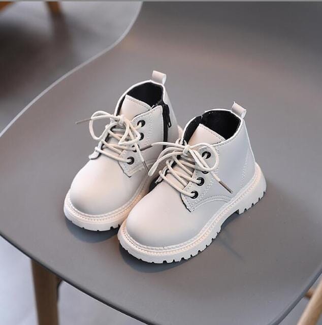 Little Explorers Shoes + Socks USAdrop Ivory 5.3" (13.5cm) 