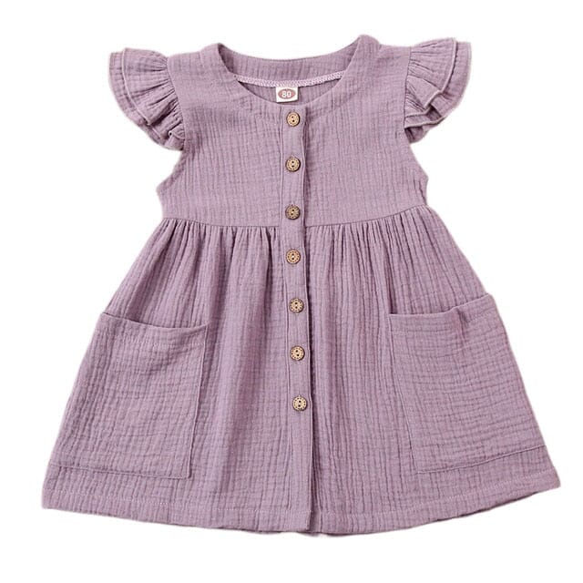 Sunshine Blossom Dress Girls Clothing Baby Boujee Purple 2T 