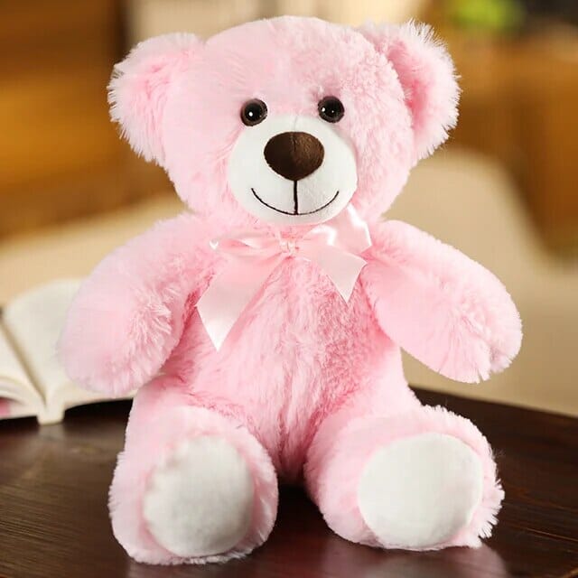Rainbow Bow Bear Gifts + Toys Baby Boujee 13.7" (35cm) Pink 