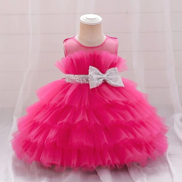 Princess Summer Dress Girls Clothing Baby Boujee Hot Pink 2-3Y 