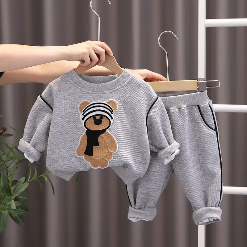 Fluffy Friend Tracksuit Unisex Clothing Baby Boujee Grey 9M 