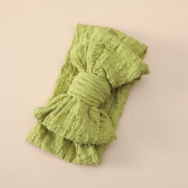 Big Bows Headband Accessories + Essentials Baby Boujee Green 
