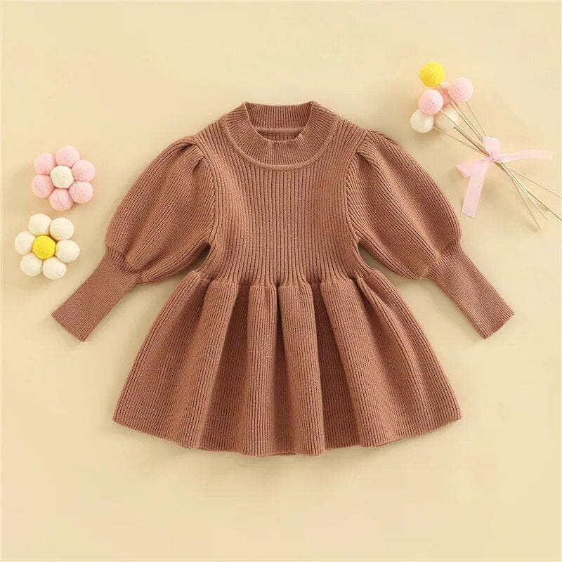 Knit Sweater Dress Girls Clothing Baby Boujee Auburn 6M 