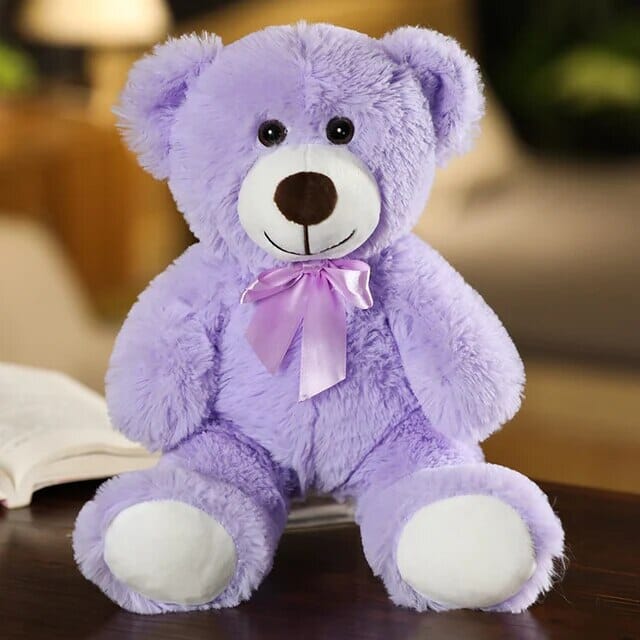 Rainbow Bow Bear Gifts + Toys Baby Boujee 13.7" (35cm) Purple 