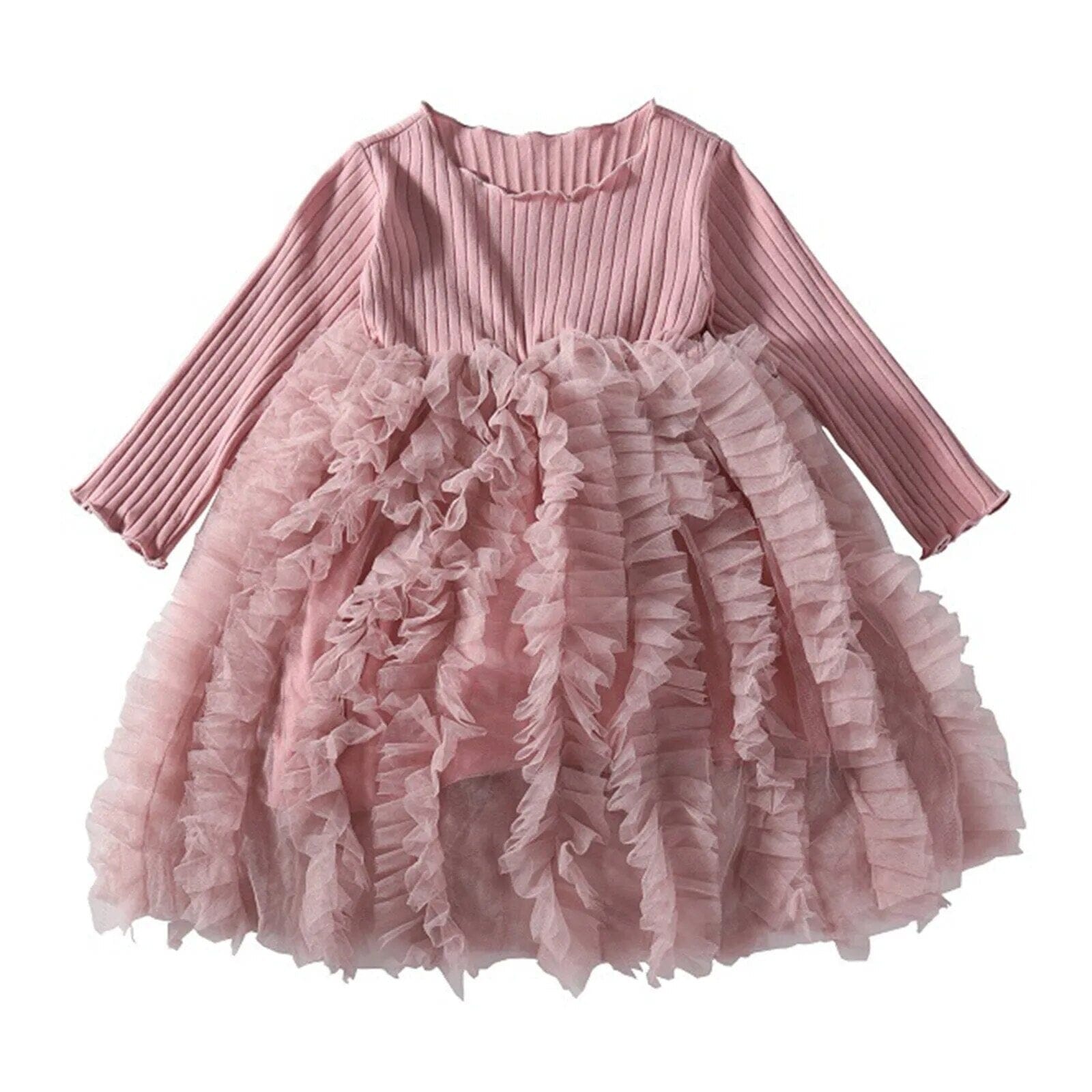 Ruffle Tulle Dream Dress Girls Clothing Baby Boujee Pink 12M 