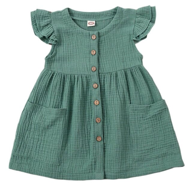 Sunshine Blossom Dress Girls Clothing Baby Boujee Green 2T 
