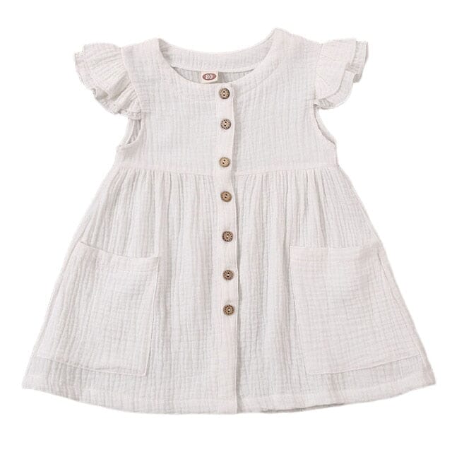 Sunshine Blossom Dress Girls Clothing Baby Boujee White 2T 