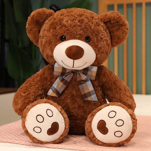 Bow Teddy Bear Gifts + Toys Baby Boujee 80cm (31.5") Dark Brown 