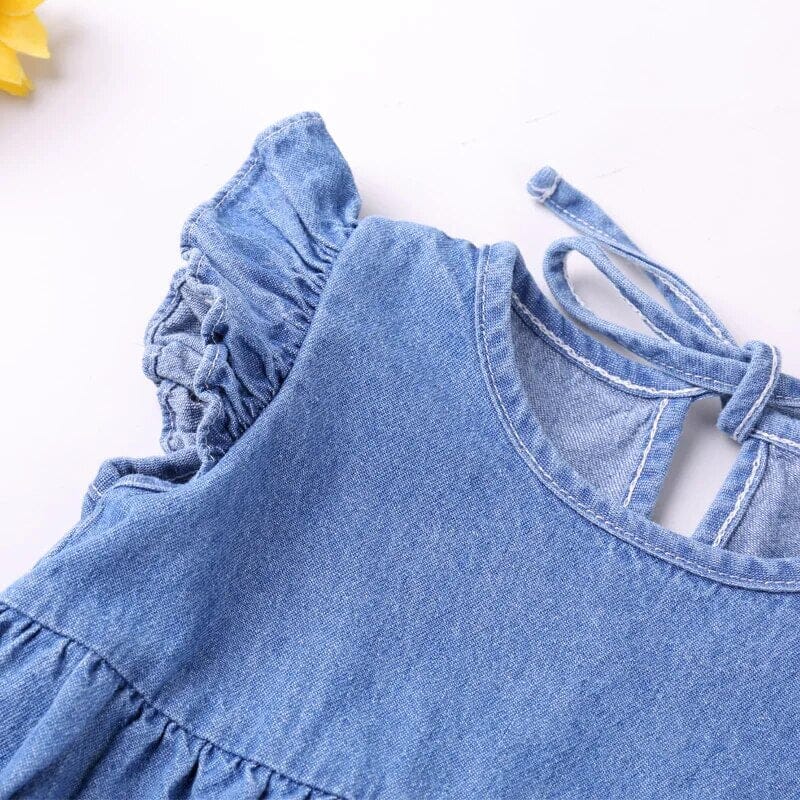 Denim Cool Baby Jumpsuit Set Girls Clothing Baby Boujee 