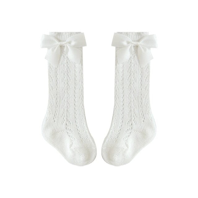 Spanish Style Cotton Mesh Socks Shoes + Socks USAdrop White S 