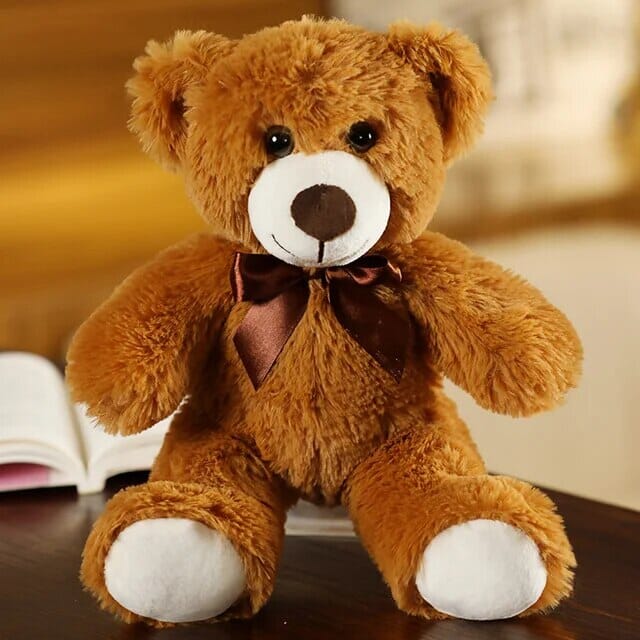 Rainbow Bow Bear Gifts + Toys Baby Boujee 13.7" (35cm) Brown 