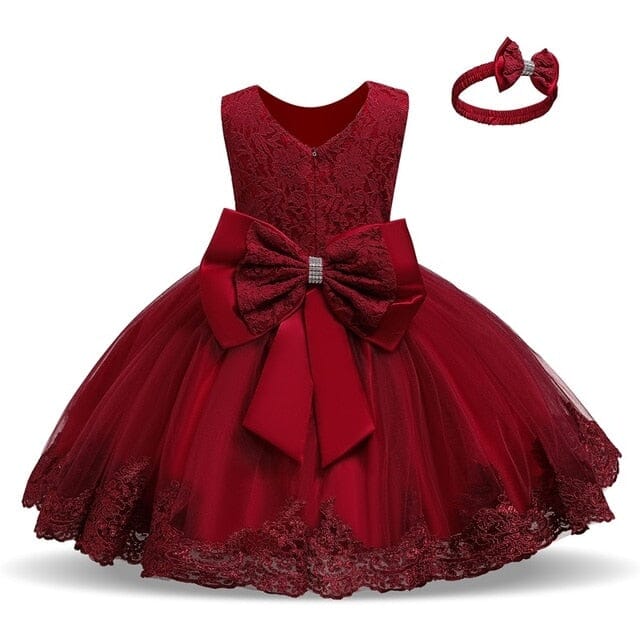Sweet Princess Dress Set Girls Clothing Baby Boujee Red 3M 
