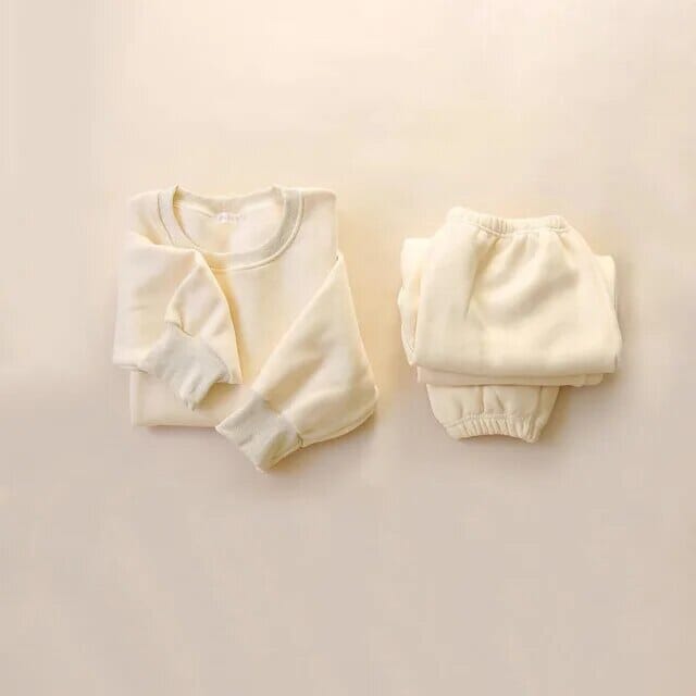 Fleece Fusion Tracksuit Set Boys Clothing Baby Boujee Cream White 12M 